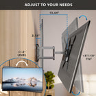 Mount-It! Full Motion Wall Mount for 23" - 55" TVs-VESA Compatibility: 75x75 / 100x100 / 100x200 / 200x100 / 200x200 / 400x200 / 300x300 / 400x400
