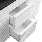 Modway Render 48" Double Sink Bathroom Vanity - White/Black-Ceramic Double Sink Basin