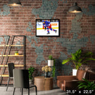 Artemi Panarin New York Rangers - Framed Canvas - 31" x 22"-Officially licensed by the NHL and NHLPA
