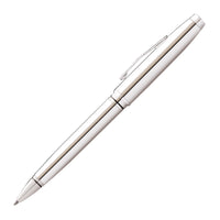 A.T. Cross Coventry Polished Chrome Ballpoint Pen - Medium - Black Ink-Black ink ballpoint pen