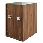 Modway Render 62" Wall-Mount Double Sink Bathroom Vanity - Walnut/White-Fixtures Not Included