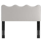 Modway Athena Performance Velvet Full/Queen Headboard - Light Grey-Multiple Mounting Positions