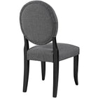 Modway Button Dining Side Chair - Grey-Seven Symmetrically Placed Buttons