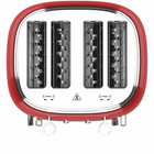 Salton NuRetro Digital 4 Slice Toaster - Space Cherry-Removable stainless steel crumb tray simplifies clean up and keeps counters tidy.