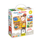 Banana Panda Match the Vehicles 6-Puzzle Set-Science Discovery Floor Puzzle was designed to introduce concepts of science and inspire the imaginations of young children.