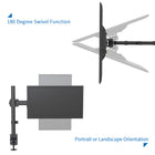 ShoppingAll Single Monitor Mount Stand with Adjustable Arm for 13"-32" Monitor - Black-6