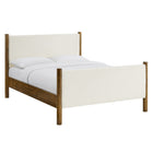 Modway Maven Full Size Boucle Upholstered Platform Bed - Feather Walnut-Weight Capacity: 794 lb