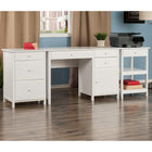 Winsome Wood Delta 3-Piece Home Office Set - White-Provides a complete home office with 7 drawers, a cabinet, and 2 open shelves