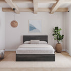 Nexera Panel Headboard - Queen Size - Bark Grey-5