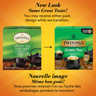 Twinings Pure Green Tea Bags - 50 Pack-Delivers a clean and refreshing cup with a bright honey-yellow colour