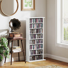 HOMCOM Slim Media Storage Cabinet - White-Multi-purpose storage beyond media organization