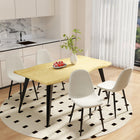 Homy Casa Upholstered Guest & Reception Chairs - Khaki Fabric - 4 Pack-Perfect for 30"-36" dining tables: Tailored for kitchens, apartments, and offices.
