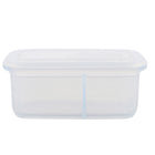 Minimal Silicone Bento Lunch Boxr - Clear - 700ml - Set of 2-FDA (US) and LFGB (EU) certified
