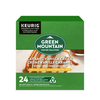 Green Mountain Coffee Caramel Vanilla Cream K-Cup Pods - 24 Pack-The luxurious blend of caramel, toasty brown sugar, and vanilla cream flavours make this brew a real treat