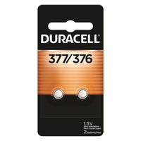 Duracell 376/377 Silver Oxide Button Battery - 2 Pack-LONG-LASTING POWER IN A WIDE RANGE OF DEVICES: The Duracell Silver Oxide 376/377 button batteries provide reliable and long lasting power for digital thermometers, laser pointers, stopwatches, and more