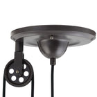 Modway Excavate Ceiling Fixture - Silver-Solid Wood ‘Lantern’ Handle