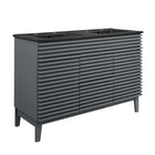 Modway Render 48" Double Sink Bathroom Vanity - Grey/Black-Mid-Century Modern Vanity