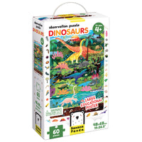 Banana Panda Observation Puzzle - Dinosaurs-KIDS PLAY AND LEARN WITH HANDS-ON PUZZLE PLAY - toddlers learn about numbers and colours while boosting creativity and imagination using the mix and match elements