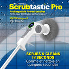 Bell+Howell Scrubtastic Pro Electric Spin Scrubber Multipurpose Rechargeable Shower Scrubber with 3 Rotating Brush Heads-New & improved : 30+ minutes runtime with longer battery life plus 15% more torque for stronger scrubbing and better cleaning performance