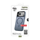 TUFF8 GlideGuard Mag Case for iPhone 17 Pro Max - Blue-Raised edges: Offer additional protection for both the screen and camera, safeguarding key areas from impact