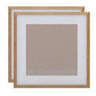 Decent Living Solid Wooden Picture Frame - 24" x 24" - Golden Teak - 2 Pack-Material: 100% Natural Solid Wood (Okan / Teak)