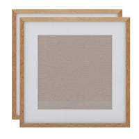 Decent Living Solid Wooden Picture Frame - 24" x 24" - Golden Teak - 2 Pack-Material: 100% Natural Solid Wood (Okan / Teak)