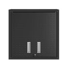 Manhattan Comfort Fortress Modern Garage Cabinet - 30" W x 30.3" H - Charcoal Grey-Floating Diamond Shape Textured Wall Garage Cabinet