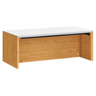 Modway Kinetic 38" Wall-Mount Office Desk - White Natural-Wall-Mount Office Desk