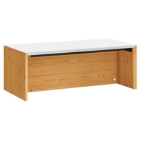 Modway Kinetic 38" Wall-Mount Office Desk - White Natural-Wall-Mount Office Desk