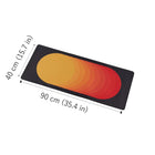 ONEofZERO Large Premium Mouse Pad - Rhythmicore Solar Flare-Smooth Cloth Top: Smooth surface for effortless gliding and compatibility with all mice