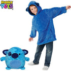 Huggle Pets Blue Puppy Animal Hoodie Sweatshirt and Plush Toy-Pet Easily Folds Into the Hood to Transform Into A Hoodie