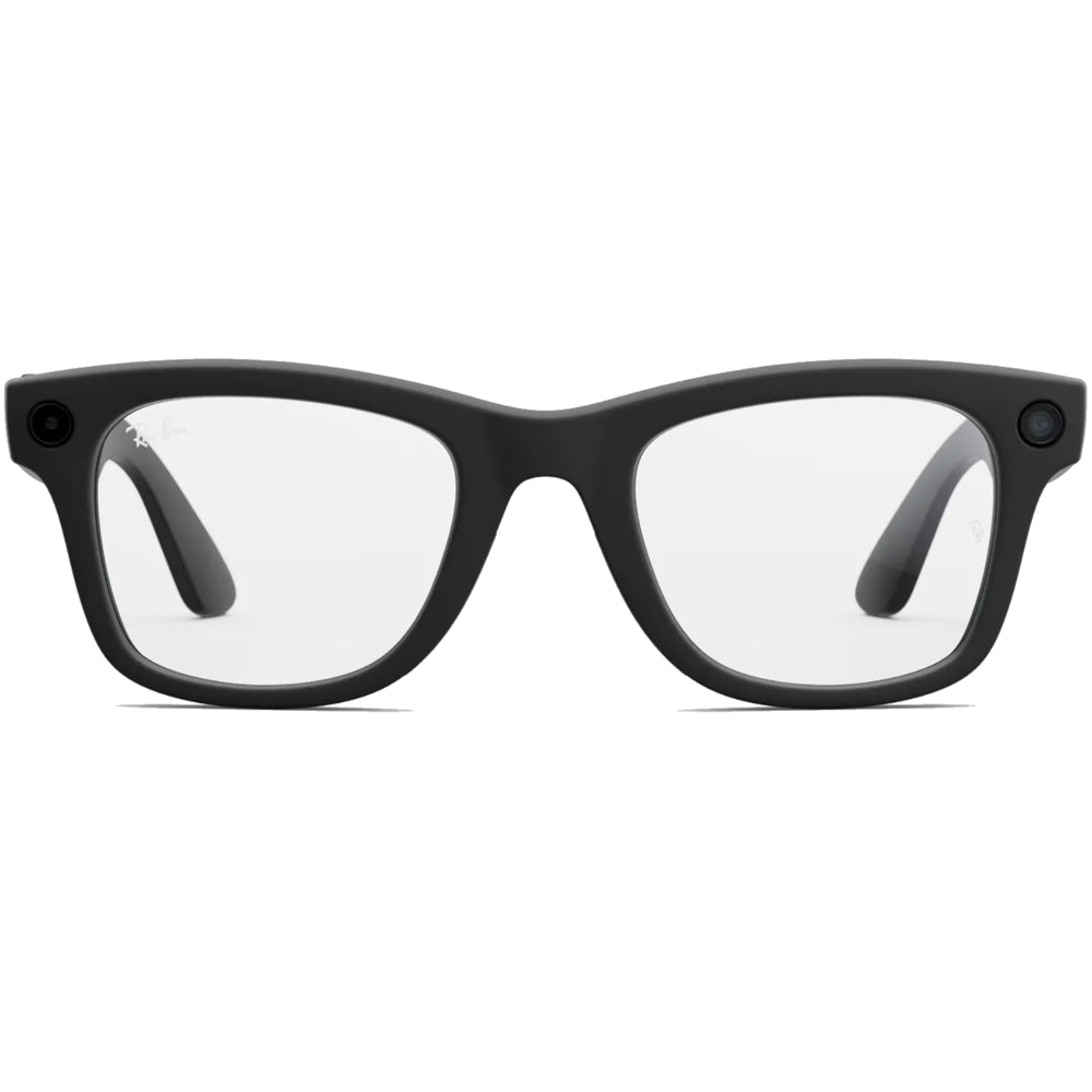 Ray-Ban Meta Wayfarer Gen 2 AI Glasses - Clear Lens - Matte Black