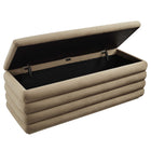 Modway Mezzo Upholstered Performance Velvet Storage Bench - Taupe-8