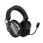 Hecate G5 Max Hi-Res Audio Wireless Multipoint Input Over-Ear Headphones with external mic and lighting effects - Gray-Multiple inputs including Bluetooth, 2.4 G (USB-A & USB-C), and wired connections