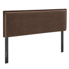 Modway Camille Upholstered Linen Blend King Size Headboard - Cocoa-Woven Linen Blend