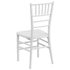 Flash Furniture HERCULES PREMIUM Series Resin Stacking Chiavari Chairs - White - 2 Pack-White Finish