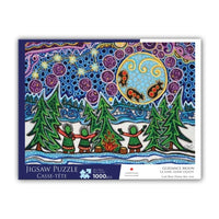 Oscardo Leah Dorion Guidance Moon Indigenous Art Puzzle - 1000 Pieces-1000 Piece Puzzle Featuring Indigenous Art - Showcasing authentic designs by First Nations, Inuit, and Métis artists from across Canada