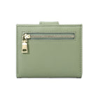 Champs Iconic Snap Cardholder - Green-Gold metal zipper and decorative zipper pulls
