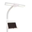 OttLite Dual Shade LED Floor Lamp with Tablet Stand and USB Charging - White-Maximum of 1175 lumens