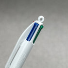 BIC 4-Colour Ballpoint Pen - Retractable - 1.0 mm - Assorted - 12 Pack-These BIC pens feature four colours in one convenient pen: black, blue, red and green