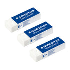 Staedtler Mars Plastic Premium Eraser - White - 2 + 1 Bonus Pack-The perfect all-around task eraser whether for kids, students as well as artists, engineers or architects
