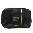 TUCCI Italy Hanging Toiletry Bag for Travelling - Black-Multiple Organized Compartments - keeps essentials neatly separated and accessible