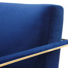 Modway Seg Performance Velvet Accent Chair - Gold Navy-7