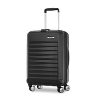 Samsonite Quest-X Spinner Carry-On Expandable - 21.5" - Black-Constructed of polycarbonate - a highly impact-resistant material that is strong and lightweight