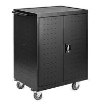 Luxor 32-Device AC Charging Cart for Up to 17" Laptops/Chromebooks-Charges, stores and transports up to 32 laptops or Chromebooks (16 per shelf)