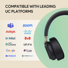 Yealink BH76 Plus Wireless Headset - For Phone & Computer - Microsoft Teams - Black-Bluetooth version: Bluetooth 5.3