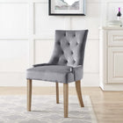 Modway Pose Performance Velvet Dining Chair - Grey-Performance Velvet Upholstery