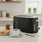 JS Gourmet Retro Collection 4-Slice Long Slot Toaster - Black-Adjustable browning control