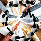 Mont Marte Gold and Silver Acrylic Paint 12-Piece Set - Metallic-Quick drying supports faster layering, and wet paint cleans up with warm soapy water