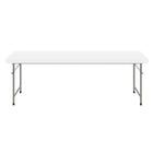 Flash Furniture 30"W x 60"L x 19"H Kid's Granite White Plastic Folding Table-Designed for Indoor and Outdoor Use